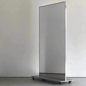 Ultra-Clear Movable Double-Sided Full-Length Mirror for Retail Stores